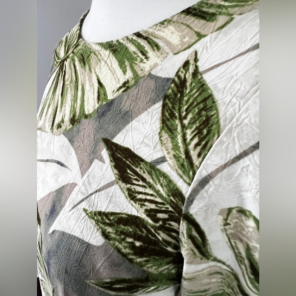 Jams World Harper Hawaiian Tropical Palm Dress West Coast Olive size XS - Picture 5 of 14